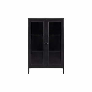 Čierna vitrína z borovicového dreva 100x155 cm Xam – WOOOD