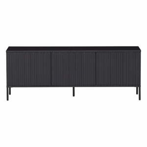Čierny TV stolík z borovicového dreva 150x56 cm Gravure – WOOOD