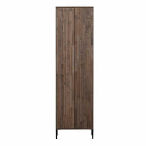 Hnedá šatníková skriňa z jaseňového dreva 60x210 cm Gravure – WOOOD