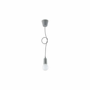 Sivé závesné svietidlo ø 5 cm Rene – Nice Lamps