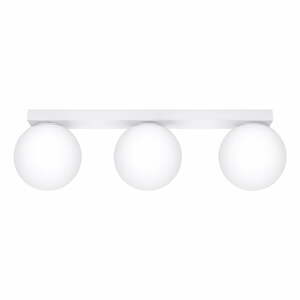 Biele stropné svietidlo so skleneným tienidlom ø 12 cm Umerta – Nice Lamps