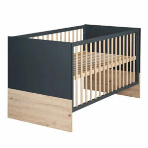 Postieľka v tmavosivo–prírodnej farbe 70x140 cm Lenn – Roba