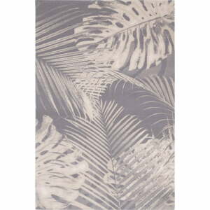 Sivý vlnený koberec 200x300 cm Monstera – Agnella