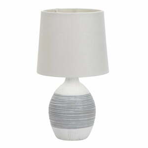 Svetlosivá stolová lampa s textilným tienidlom (výška  35 cm) Ambon – Candellux Lighting