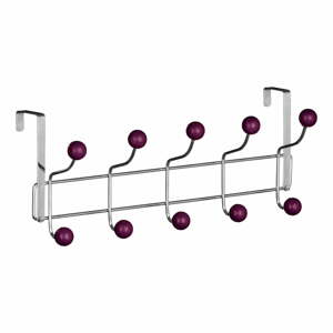 Kovový vešiak na dvere vo vínovo-striebornej farbe 41 cm – Premier Housewares