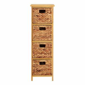 Vysoká komoda z masívu paulownie v prírodnej farbe 32x100 cm – Premier Housewares