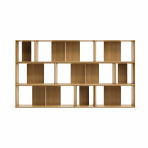Modulárny policový systém v dekore duba v prírodnej farbe 9 ks 202x114 cm Litto – Kave Home