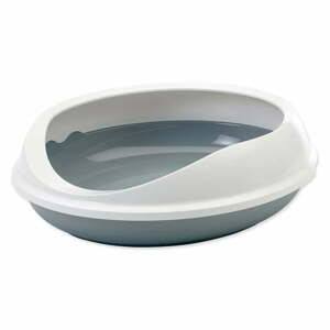 Bielo-sivý mačací záchod 49x55 cm Savic Figaro – Plaček Pet Products