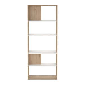 Knižnica v dekore duba v bielo-prírodnej farbe 80x205 cm Sign – Tvilum