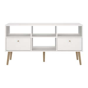 Biely TV stolík 117x61 cm Bodo – Tvilum