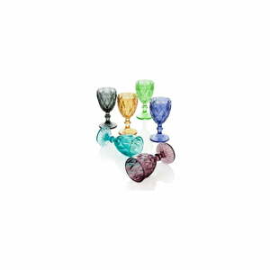 Sada 6 pohárov Brandani Diamante Goblet, 250 ml