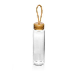 Sklenená fľaša s bambusovým uzáverom Bambum Diem, 500 ml