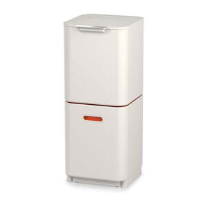 Krémovobiely kôš na triedený odpad Joseph Joseph Totem Compact, 40 l