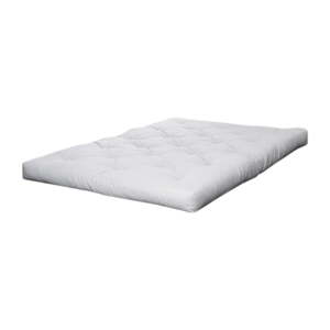 Biely stredne tvrdý futónový matrac 90x200 cm Coco Natural – Karup Design