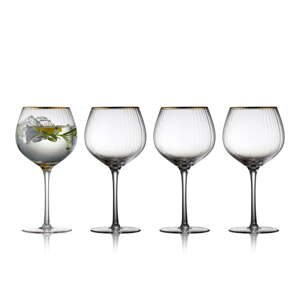Súprava 4 pohárov na gin & tonic Lyngby Glas Palermo, 650 ml