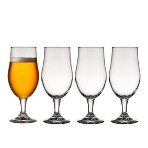 Súprava 4 pohárov na pivo Lyngby Glas Juvel, 490 ml