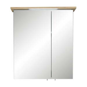 Zelená závesná kúpeľňová skrinka so zrkadlom 60x72 cm Set 963 - Pelipal