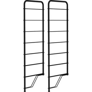 Čierne kovové konzoly 2 ks 34x97 cm Dakota - Tenzo