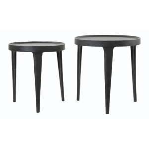 Okrúhle odkladacie stolíky v súprave 2 ks ø 43 cm Tobias – Light & Living