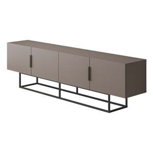 Sivo-béžový TV stolík 200x55 cm Titan – Marckeric