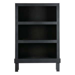 Čierna knižnica z borovicového dreva 107x160 cm Bonk – Basiclabel
