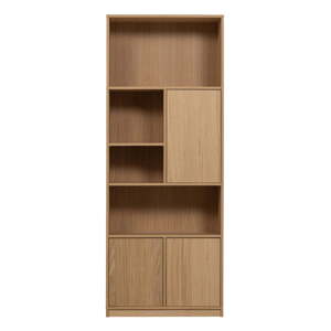 Modulárna knižnica v dekore duba v prírodnej farbe 77x199 cm Modulair – vtwonen