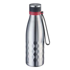 Svetlosivá cestovná antikoro-silikónová fľaša 550 ml Viva – Westmark
