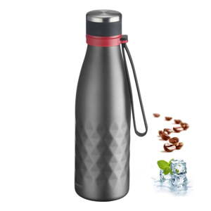 Sivá cestovná silikónovo-antikorová fľaša 550 ml Viva – Westmark