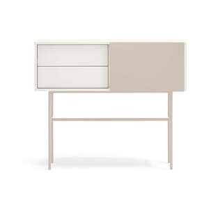Béžovo-krémový konzolový stolík 35x110 cm Nube – Teulat