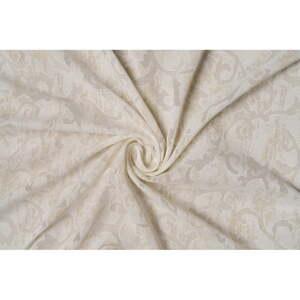 Béžová záclona 140x260 cm Baroque - Mendola Fabrics