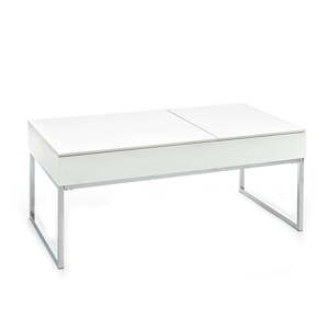 Biely konferenčný stolík s bielou doskou 60x110 cm Celinda – Tomasucci