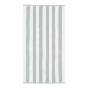 Biela/sivá bavlnená osuška 70x120 cm Stripe Jacquard – Bianca