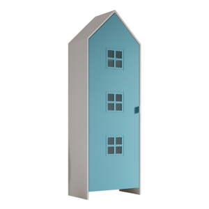 Biela/svetlomodrá detská šatníková skriňa 58x172x37 cm Casami Bruges – Vipack