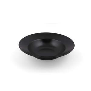 Čierny hlboký tanier z kameniny ø 26 cm – Hermia