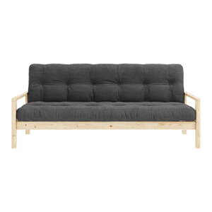 Čierno-antracitová rozkladacia pohovka 205 cm Knob – Karup Design