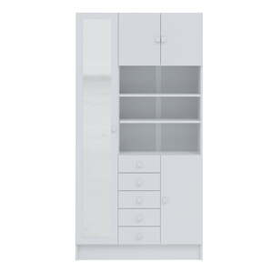 Biela kúpeľňová skrinka 90x182 cm Combi – TemaHome