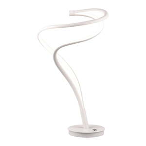 Biela LED stolová lampa s kovovým tienidlom (výška 56 cm) Nala – Trio Select