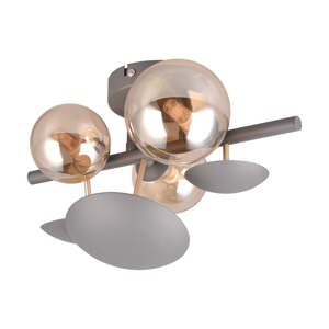 Nástenné svietidlo v sivo-zlatej farbe Bubble – Trio Select