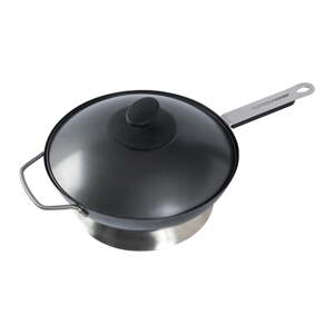 Grilovacia oceľová panvica s pokrievkou ø 33 cm – Outdoorchef