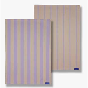 Bavlnené utierky v súprave 2 ks 50x70 cm Stripes – Mette Ditmer Denmark