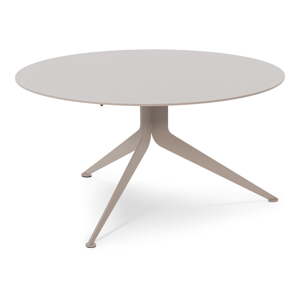 Sivo-béžový kovový okrúhly konferenčný stolík ø 76 cm Daley – Spinder Design