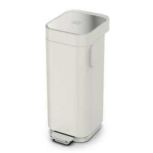 Béžový pedálový oceľový odpadkový kôš 40 l Porta – Joseph Joseph
