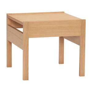 Odkladací stolík s doskou v dubovom dekore 50x50 cm Forma – Hübsch