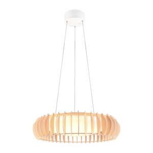 LED závesné svietidlo v bielej a prírodnej farbe ø 60 cm Monte – Trio