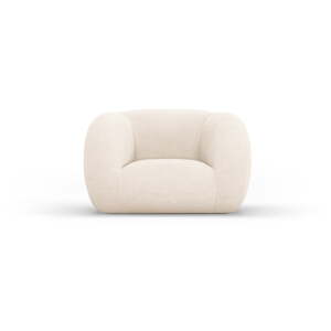 Krémové kreslo z textílie buklé Essen – Cosmopolitan Design