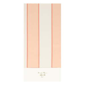 Obrus 137x259 cm Peach Stripe – Meri Meri