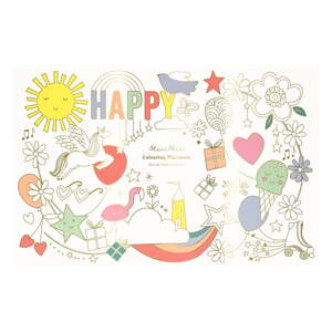 Papierové prestieranie v súprave 8 ks 28x42.5 cm Happy Icons – Meri Meri