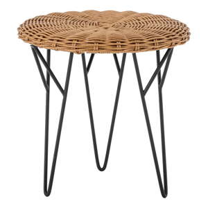 Okrúhly odkladací stolík z umelého ratanu ø 46 cm Roccas – Bloomingville