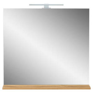 Nástenné zrkadlo s osvetlením/s poličkou 76x75 cm Menen – Germania