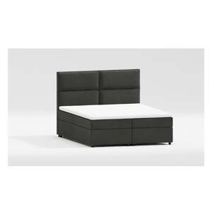 Tmavosivá boxspring posteľ s úložným priestorom 160x200 cm Rico – Ropez